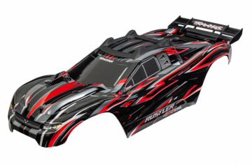 Traxxas 6785-RED Kaross Rustler 4x4 VXL Röd Clipless